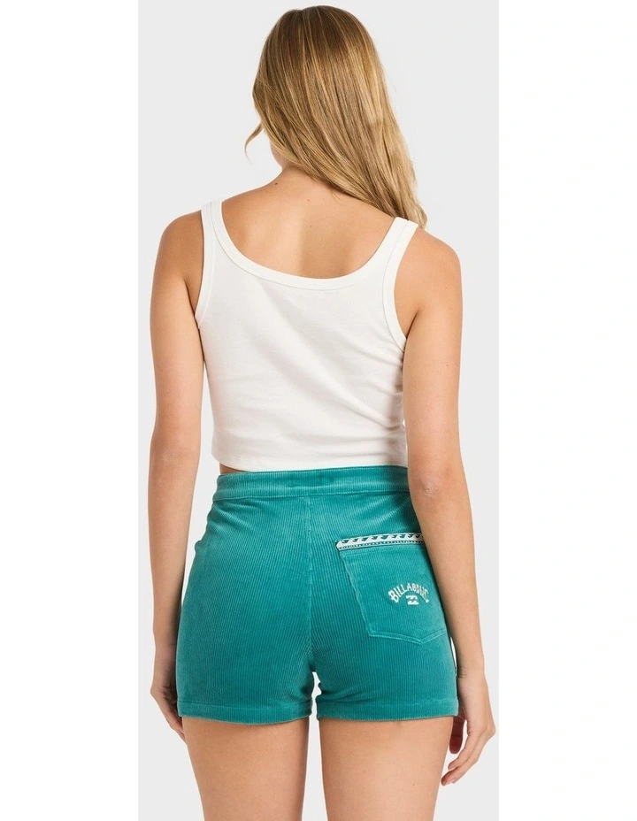 Good Era High Waist Shorts in Green image 2