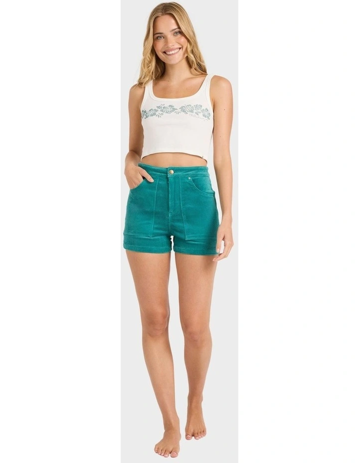 Good Era High Waist Shorts in Green image 5