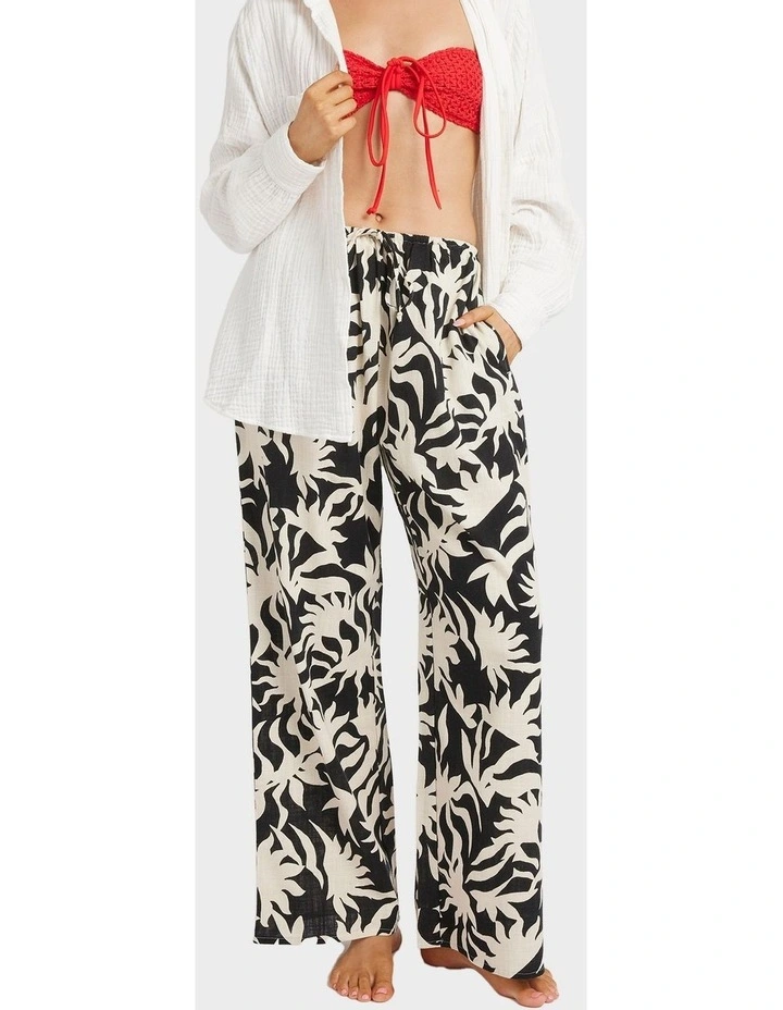 By My Side Linen Pants In Assorted image 1