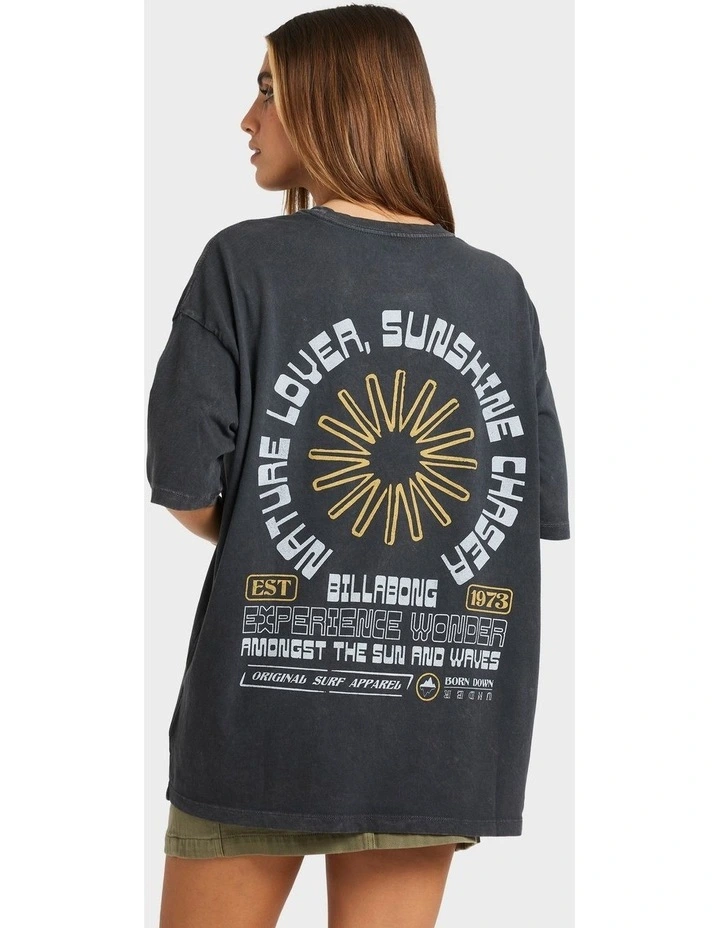 Sunshine Chaser T-Shirt in Black image 2