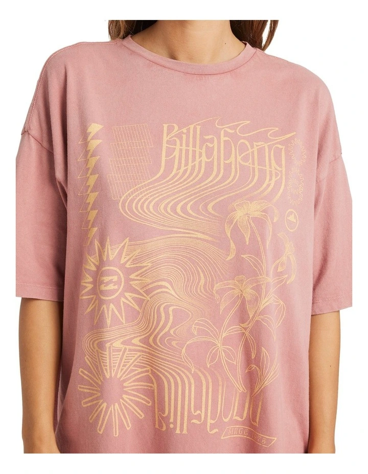 Surf Coalition T-shirt in Pink image 4