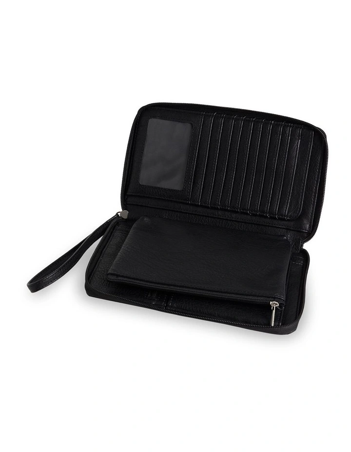 Travel Wallet in Black image 3