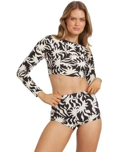 By My Side Cropped Rash Vest in Multi