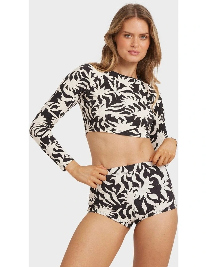 By My Side Cropped Rash Vest in Multi image 1