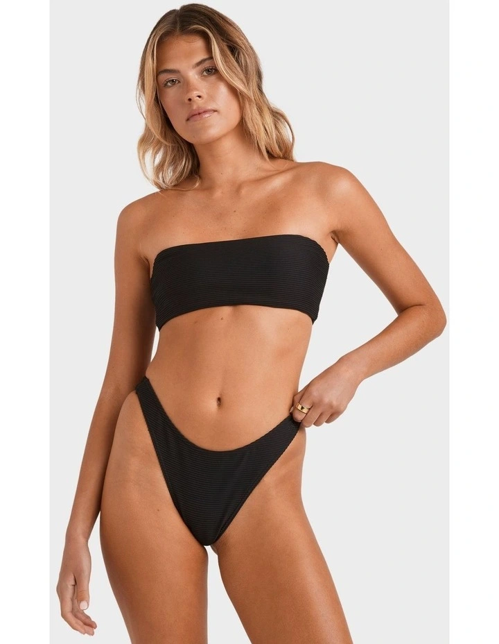 Tanlines Tully Tube Bikini Top in Black image 1