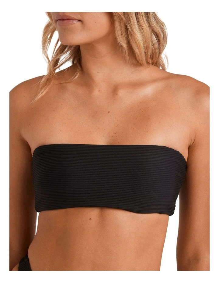 Tanlines Tully Tube Bikini Top in Black image 4