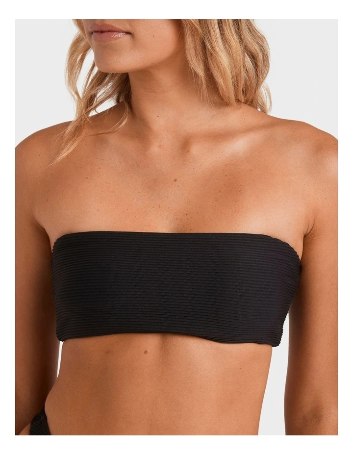Tanlines Tully Tube Bikini Top in Black image 4