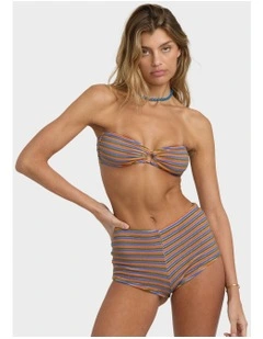 Tides Terry Rio Bandeau Bikini Top in Multi