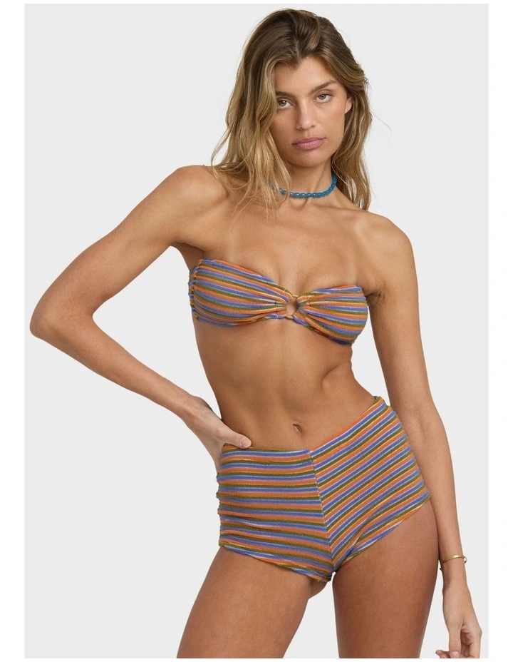 Tides Terry Rio Bandeau Bikini Top in Multi image 1