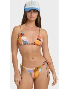 Lei Daze Tall Slide Triangle Bikini Top in Assorted