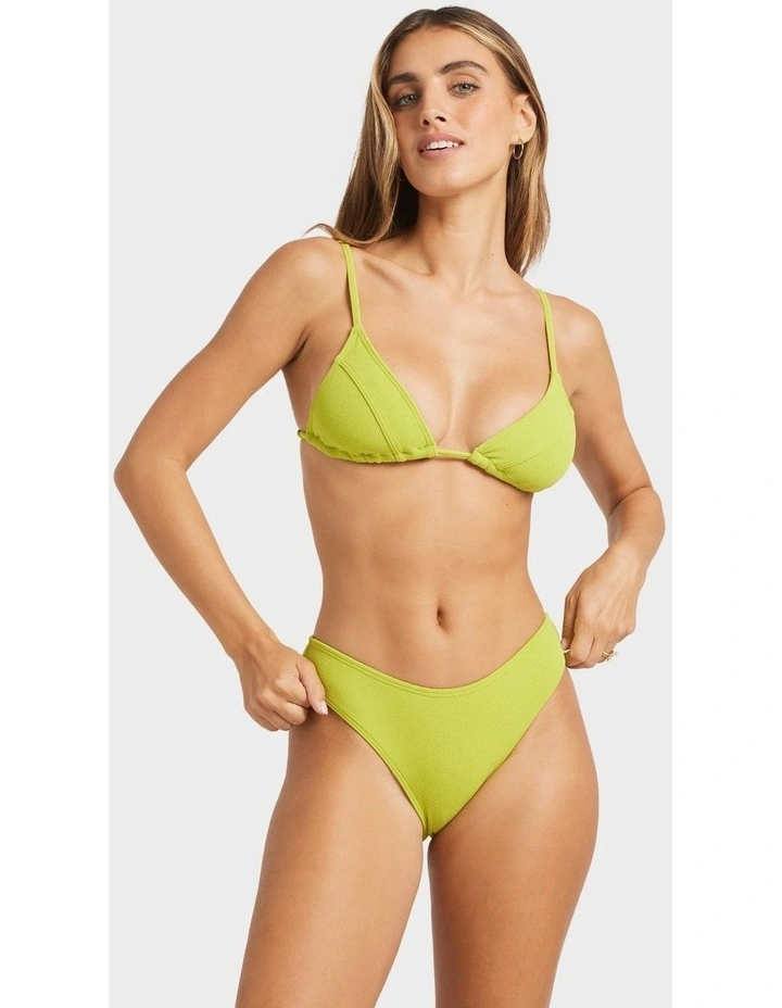Sunkissed Ayla Triangle Bikini Top in Green image 1