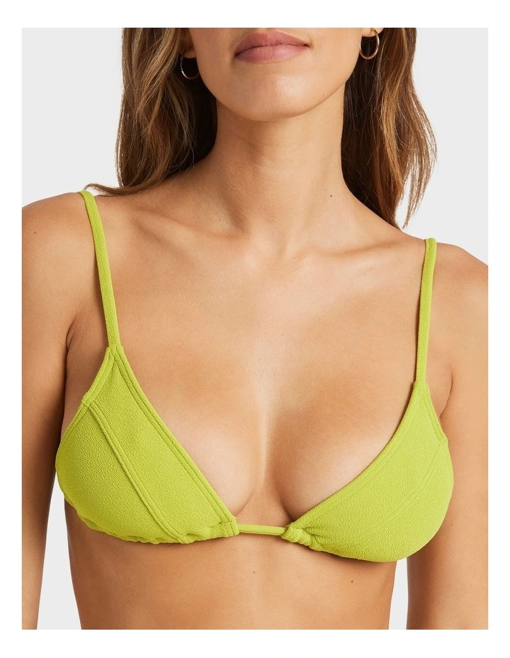 Sunkissed Ayla Triangle Bikini Top in Green image 4