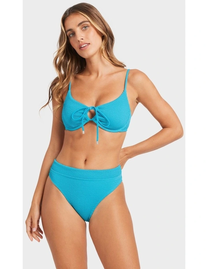 Summer Hi Drew Bikini Top in Black image 1