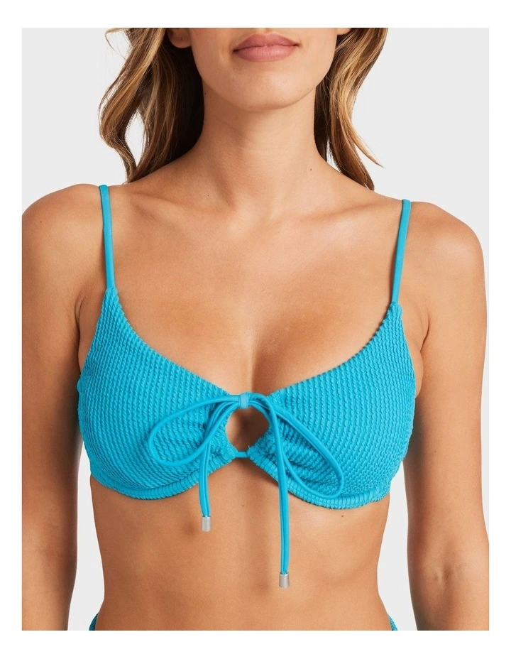 Summer Hi Drew Bikini Top in Black image 3