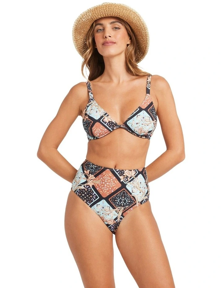 Forever Folk Reese Bikini Top in Multi image 1