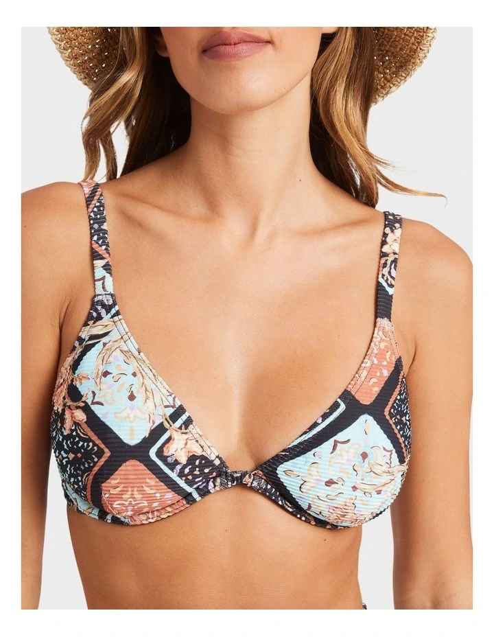 Forever Folk Reese Bikini Top in Multi image 4