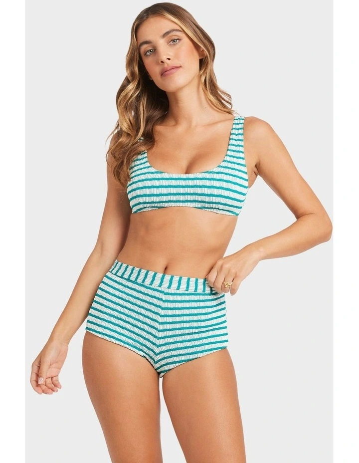 Wavey Daze Lina Bikini Top in Blue image 1