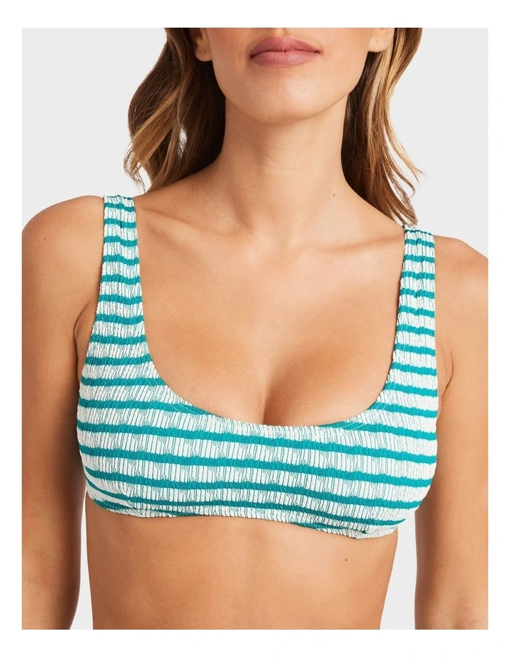 Wavey Daze Lina Bikini Top in Blue image 4