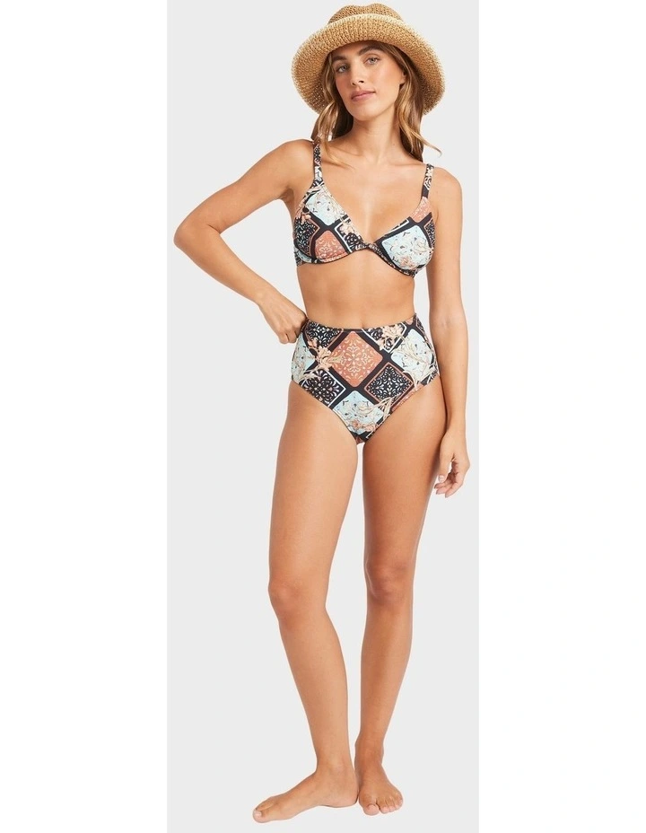 Forever Folk Hi Retro Bikini Bottom in Multi image 5