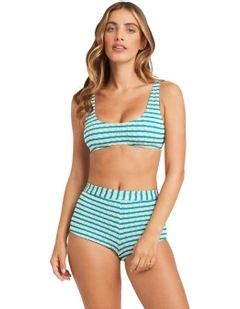 Wavey Daze Avalon Bikini Bottom in Blue