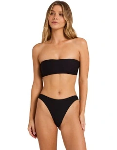 Tanlines Skimpy Hike Bikini Bottom in Black