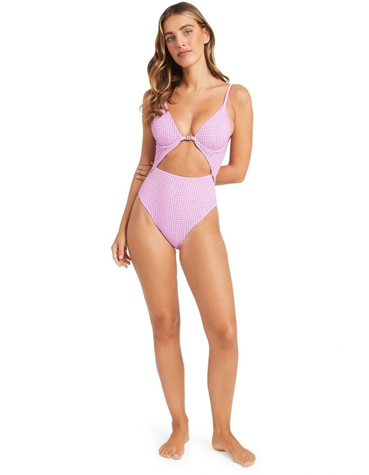 Mini Wave Check One Piece Swimsuit In Assorted image 5