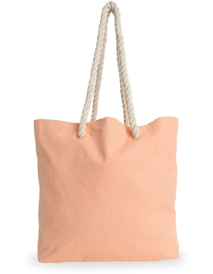 Society Beach Tote Bag in Blue image 2