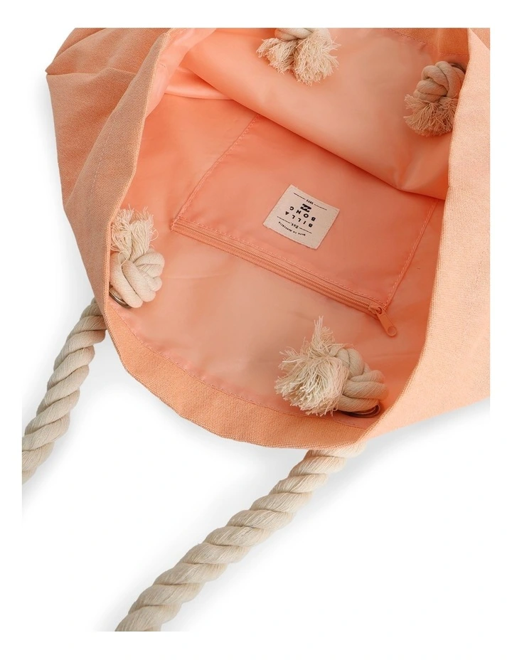 Society Beach Tote Bag in Blue image 4