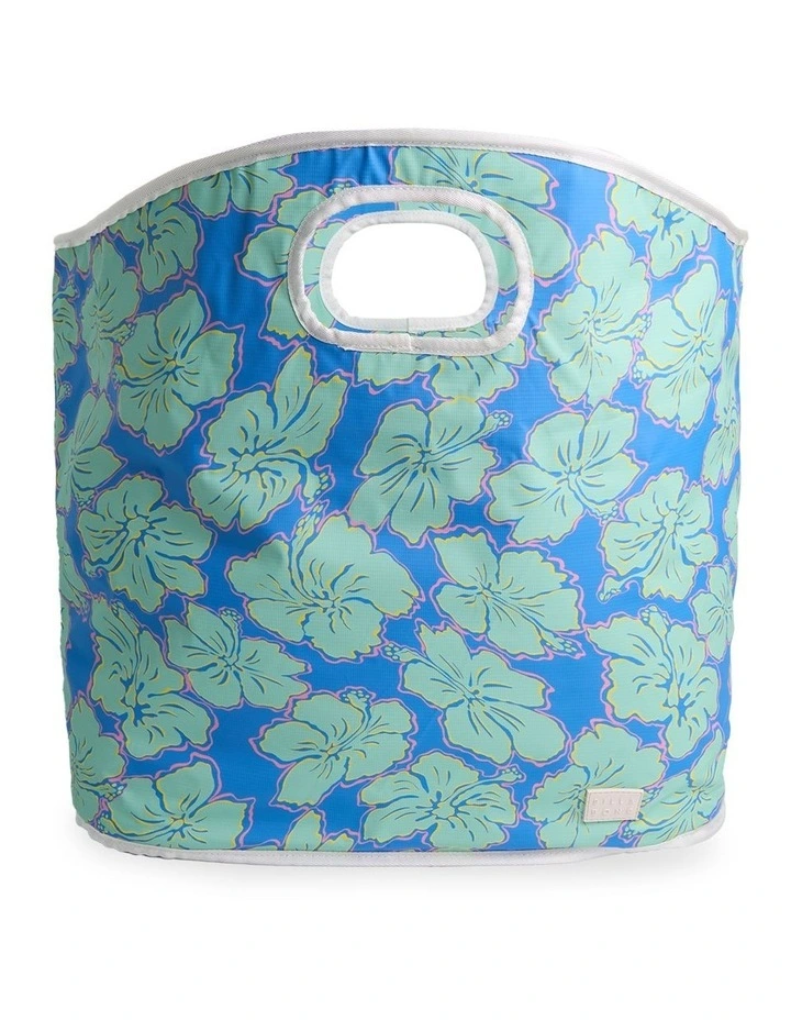Happy Hibiscus Tote Bag in Blue image 1