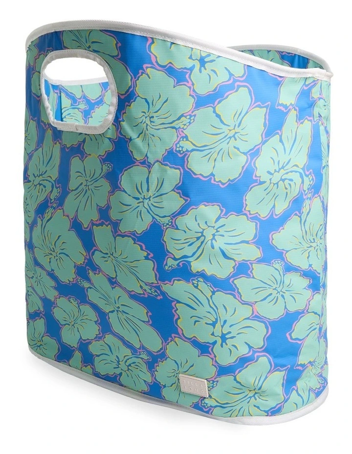 Happy Hibiscus Tote Bag in Blue image 2