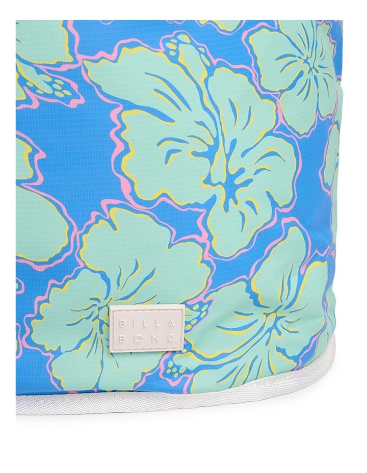 Happy Hibiscus Tote Bag in Blue image 3