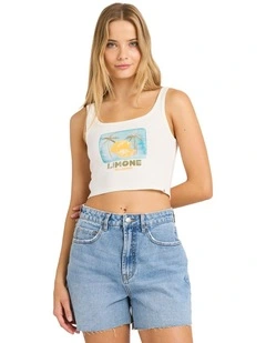 Summer Sweetness Tank Top in White