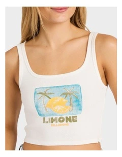 Summer Sweetness Tank Top in White