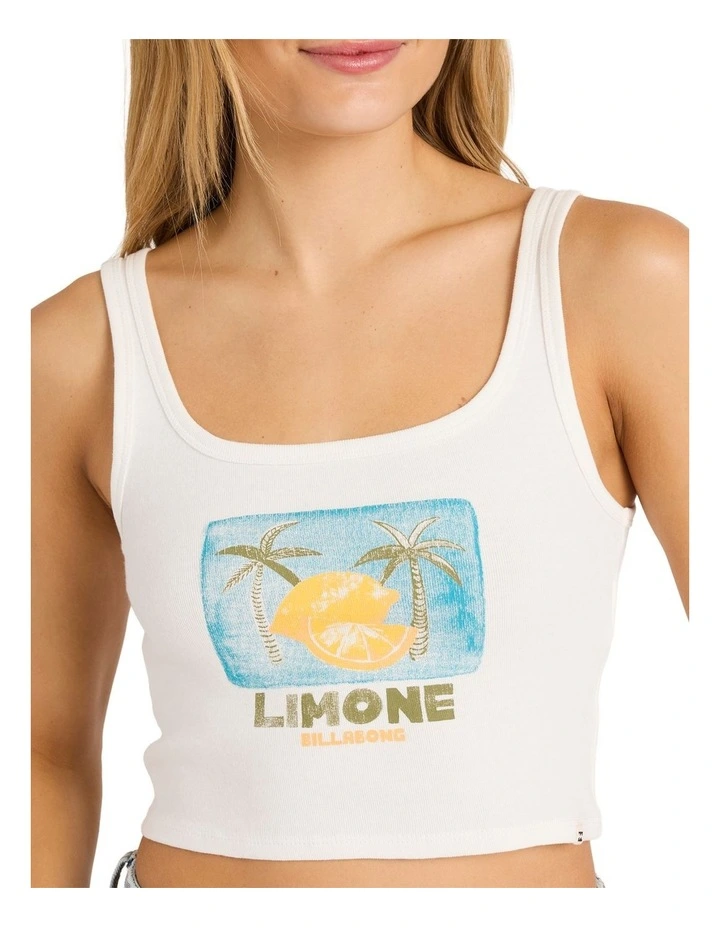 Summer Sweetness Tank Top in White image 4