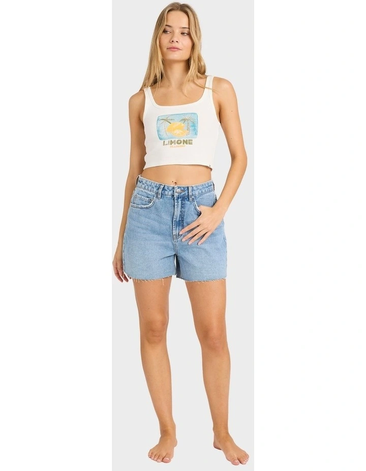 Summer Sweetness Tank Top in White image 4