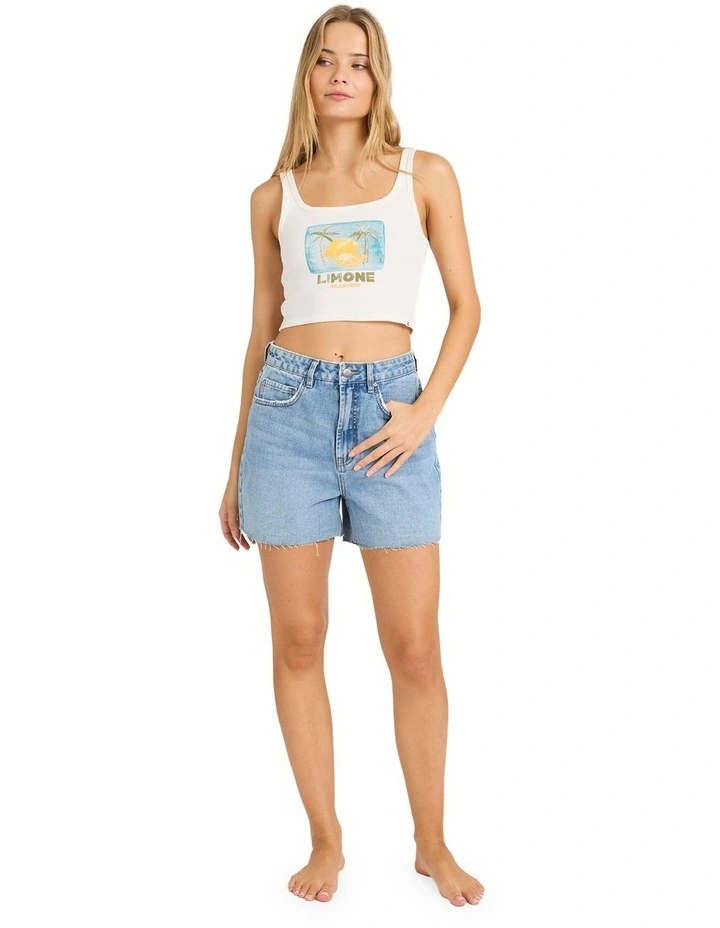 Summer Sweetness Tank Top in White image 5