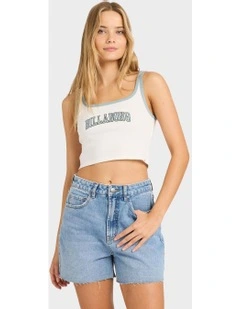 Athletic Billa Tank Top in White