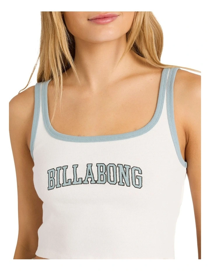 Athletic Billa Tank Top in White image 4