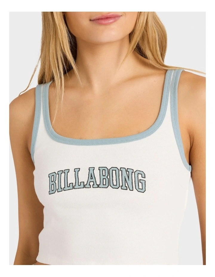 Athletic Billa Tank Top in White image 4