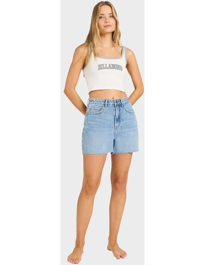 Athletic Billa Tank Top in White image 5