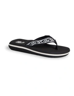 Wave Watcher Throwback Thongs in Black