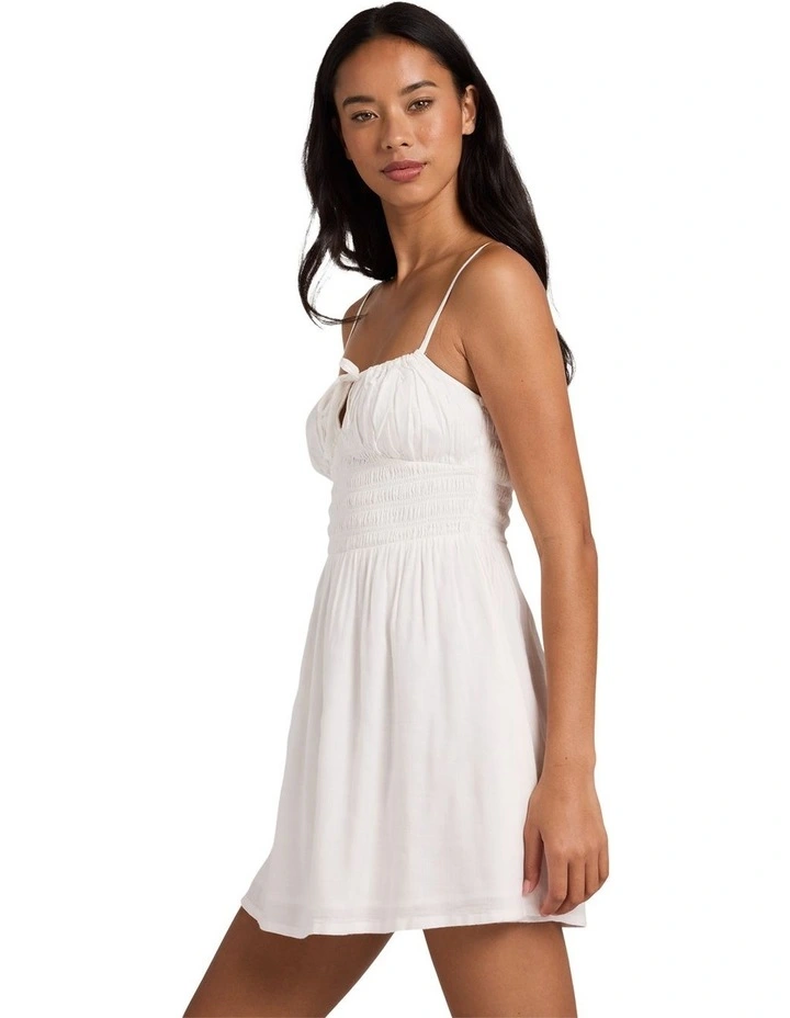 High Noon Mini Dress In White image 3