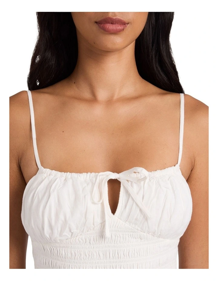 High Noon Mini Dress In White image 4