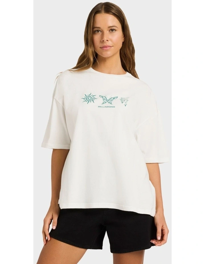 Triple Threat T-shirt in White image 1