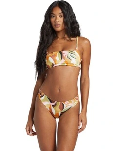 Womens Return To Paradise Reversible Low rider Bikini Bottom Multi