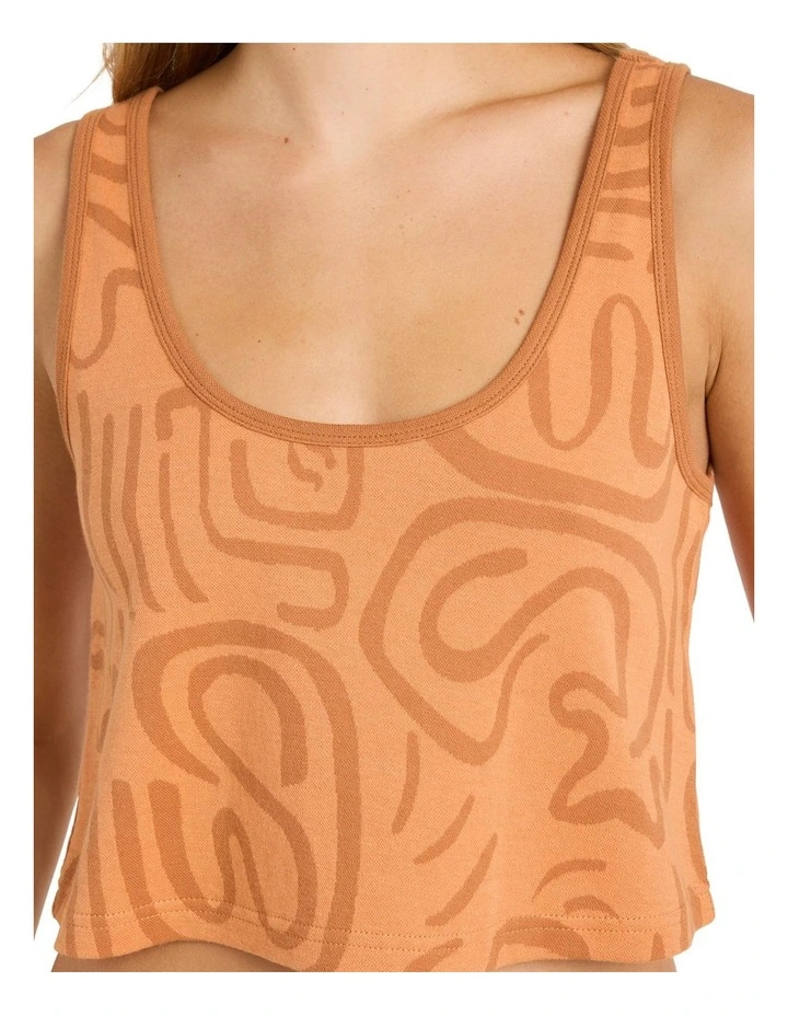 Embers Knitted Tank in Tangerine image 4