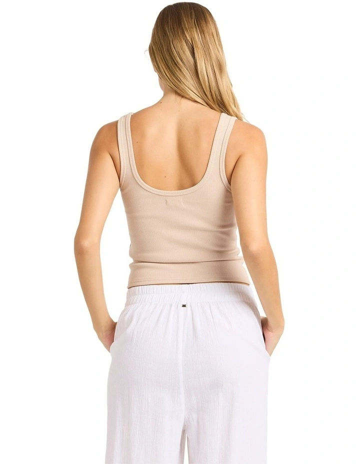 Everyday Tank Top in Oatmeal image 2