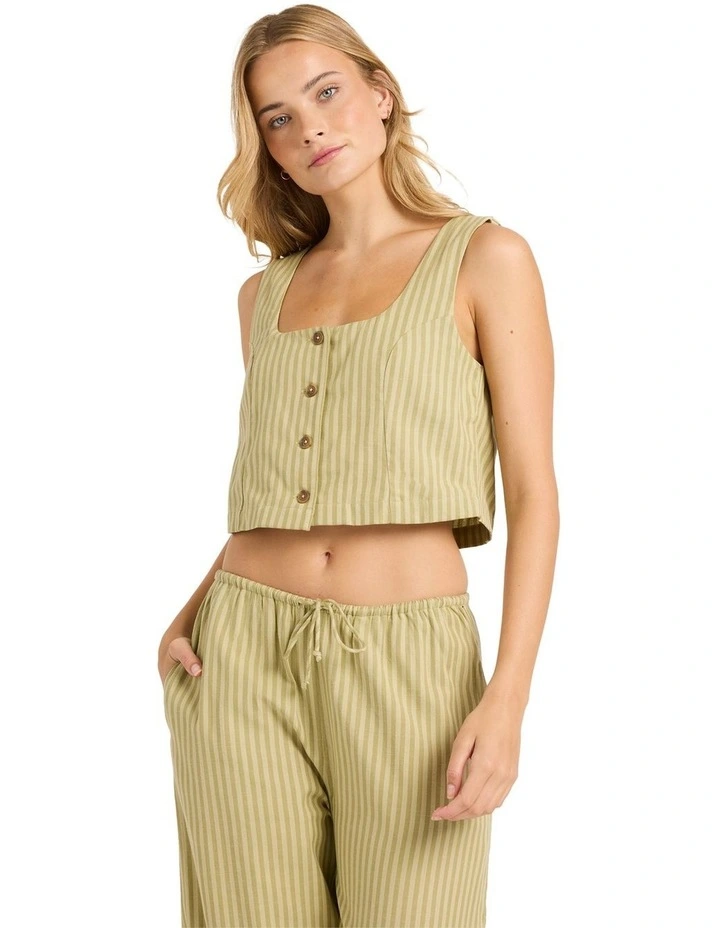 Another Wave Woven Tank Top in Cedar image 1