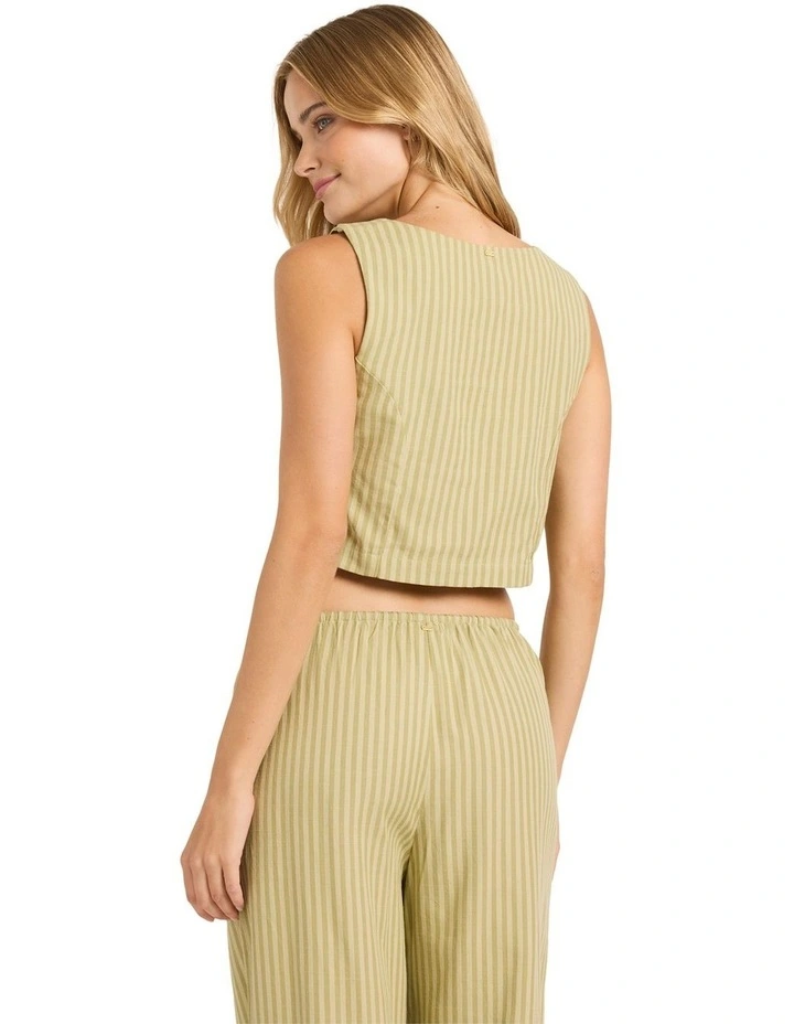 Another Wave Woven Tank Top in Cedar image 2