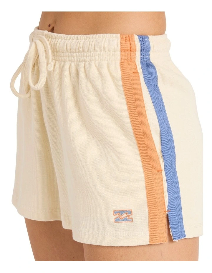 Classic Feels Elastic Waist Shorts in White Cap image 4